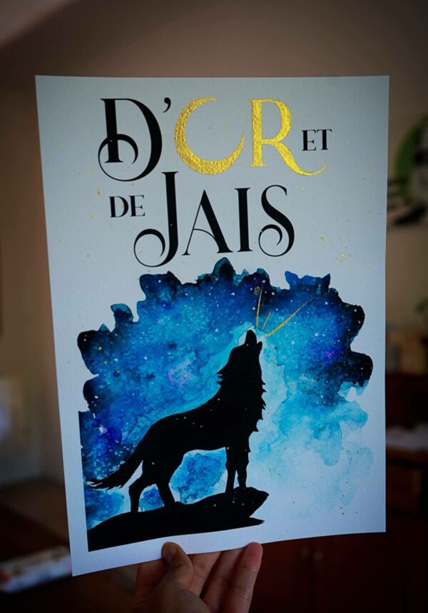 D'or et de jais aquarelle