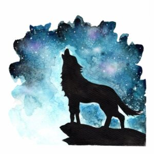D'or et de Jais - Aquarelle numérotée A4