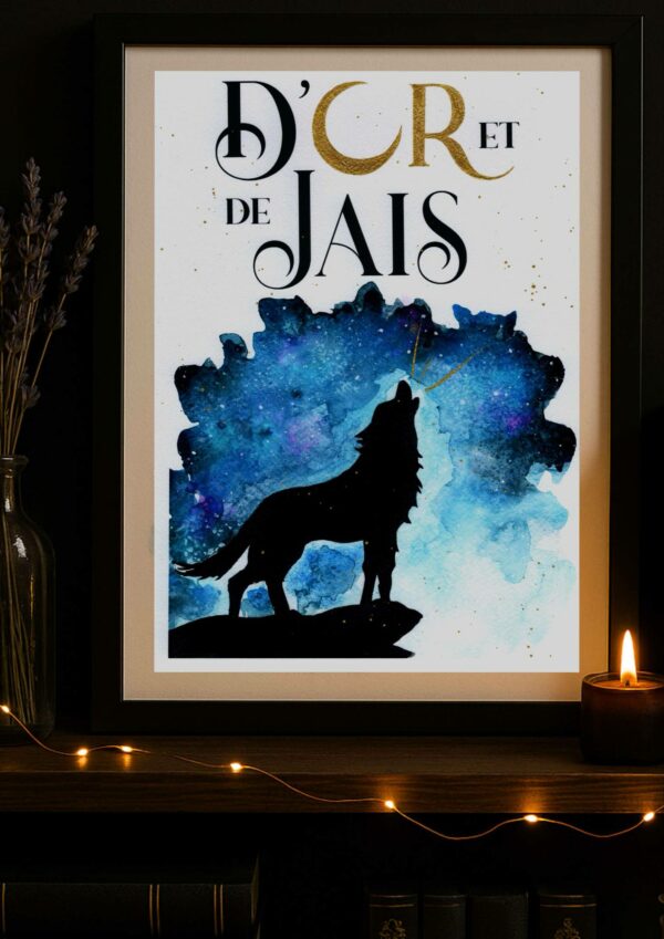 D'or et de jais aquarelle
