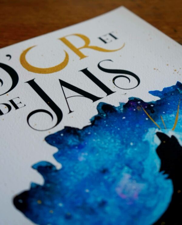 D'or et de jais aquarelle